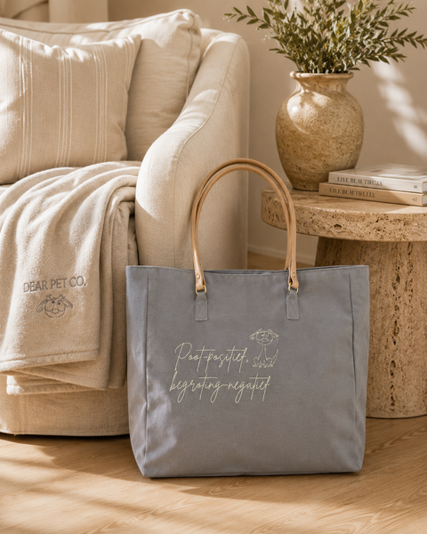 Dear Pet Co Canvas Tote | Poot Positief Begroting Negatief
