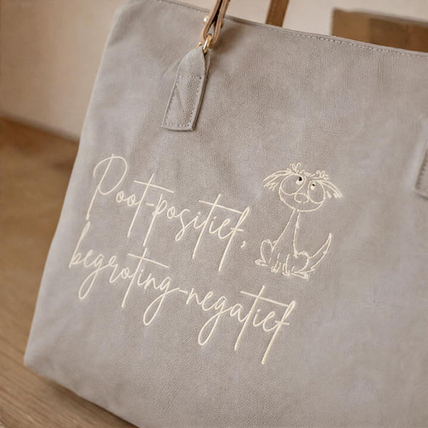 Dear Pet Co Canvas Tote | Poot Positief Begroting Negatief