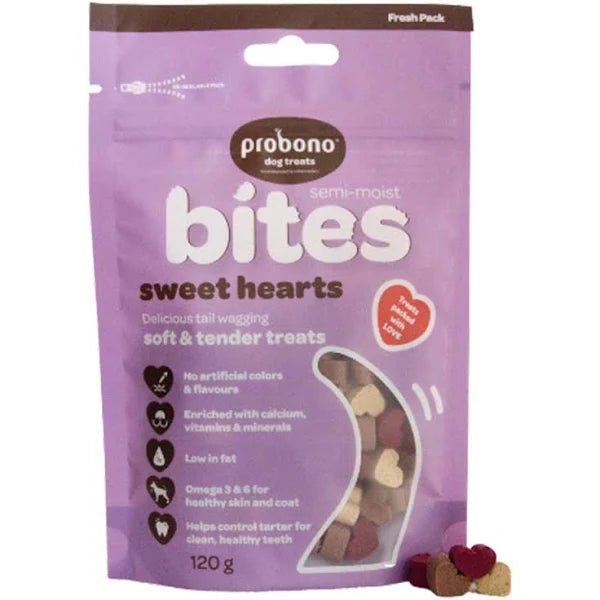 Probono Semi-Moist Sweet Hearts 120g
