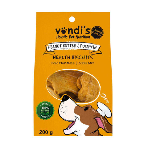 Vondi's Jenny Morris Peanut Butter & Pumpkin Biscuits 200g
