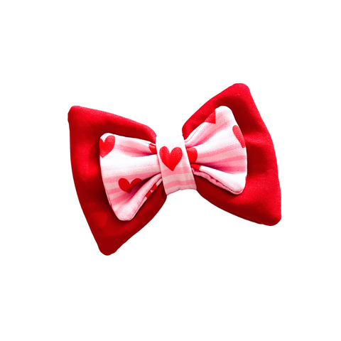 Double Bow Tie | Sweetheart Stripes