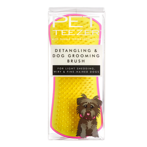 Pet Teezer Detangling Brush Large | Pink & Yellow