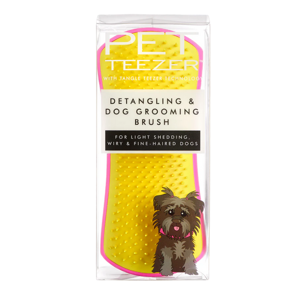 Pet Teezer Detangling Brush Large | Pink & Yellow