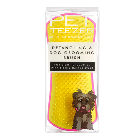 Pet Teezer Detangling Brush Large | Pink & Yellow