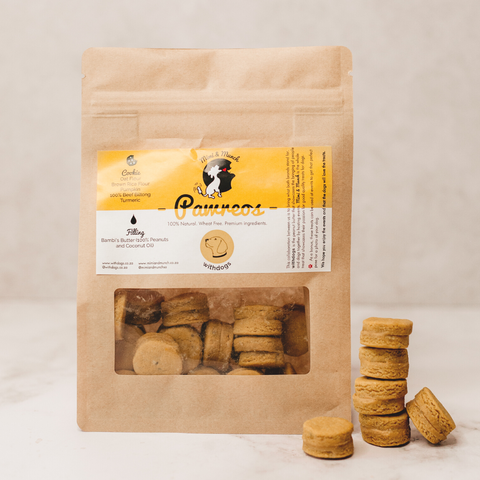 Dog Treats | Mimi & Munch Pawreos with Creamy PB and Biltong