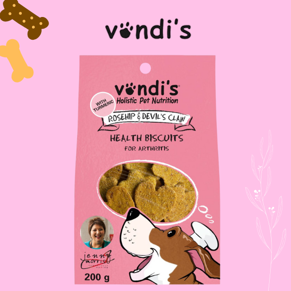 Vondi's Jenny Morris Devil's Claw & Rosehip Biscuits 200g