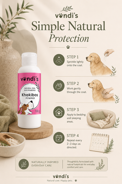 Vondi's Khakibos Flea Repellent Powder | 100g