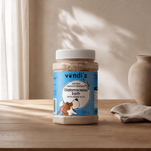 Vondi's Natural Dog Dewormer | Diatomaceous Earth | 200g