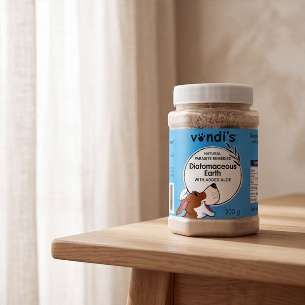 Vondi's Natural Dog Dewormer | Diatomaceous Earth | 200g