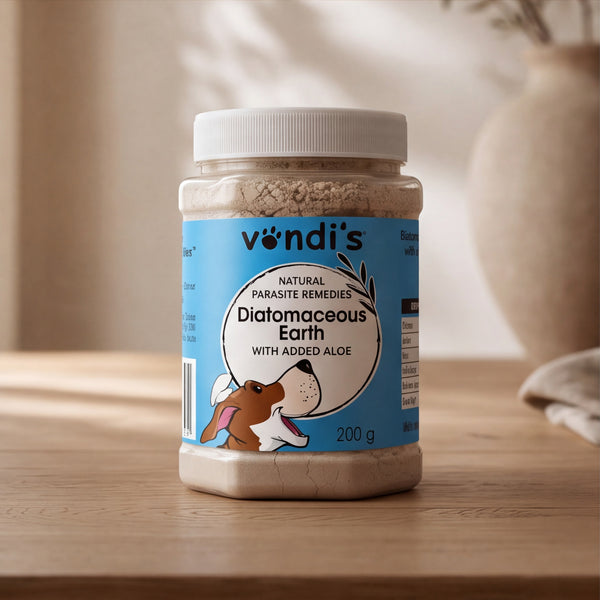 Vondi's Natural Dog Dewormer | Diatomaceous Earth | 200g
