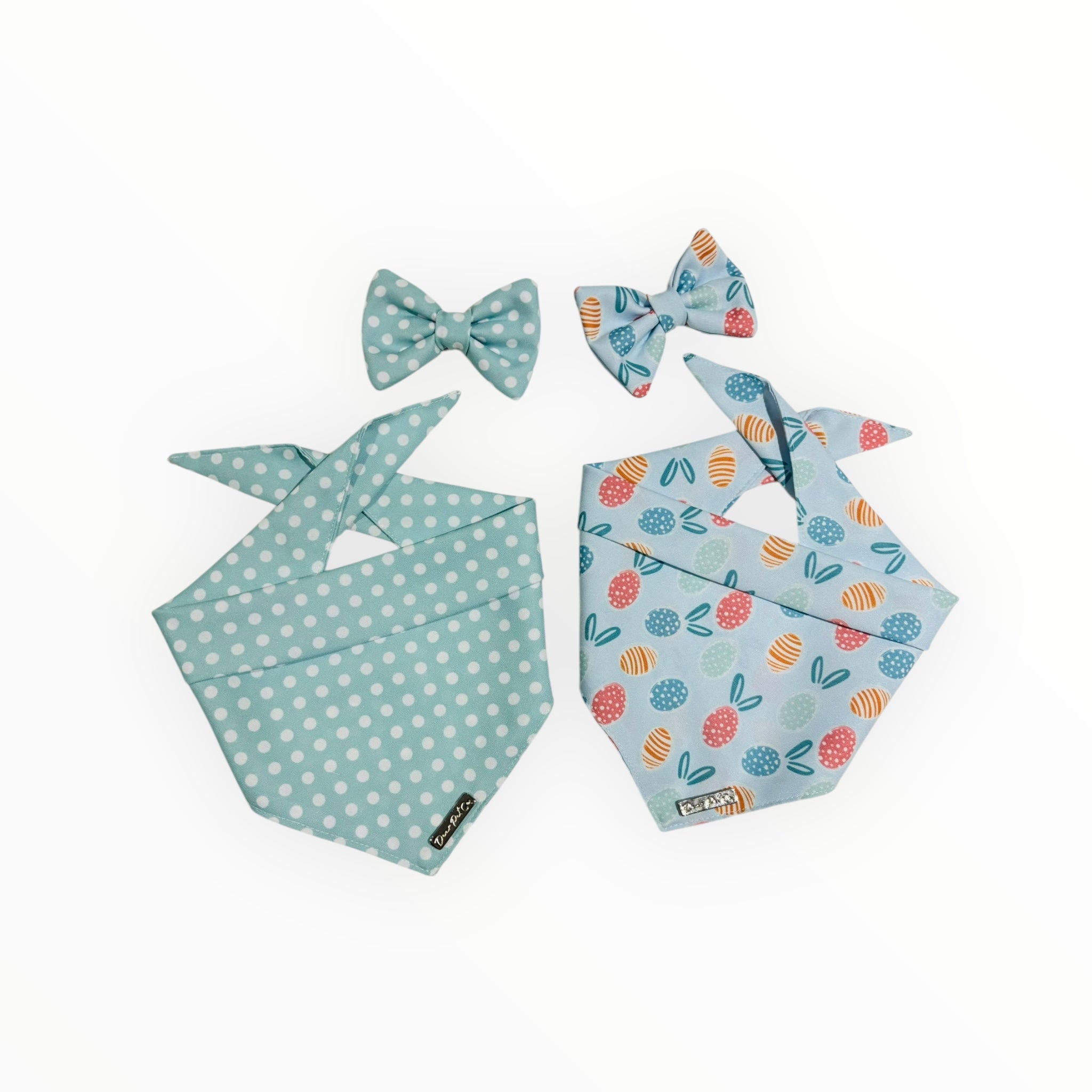 Combo Bandana | Blue Bunny Bliss & Dapper Dots