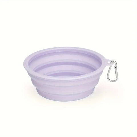 Small (350ml) Foldable Dog Bowl - Light Purple