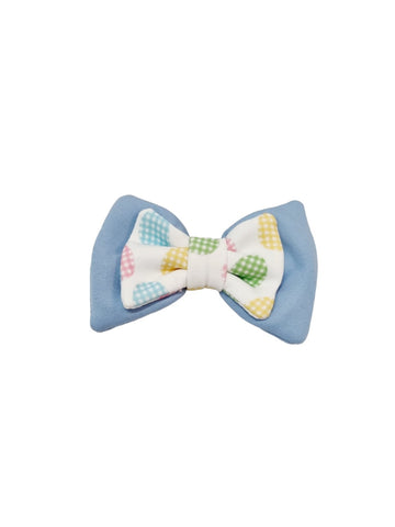 Double Bow Tie | Check The Eggs x Easter Blue
