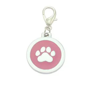 Collar Charm | Paw Pink