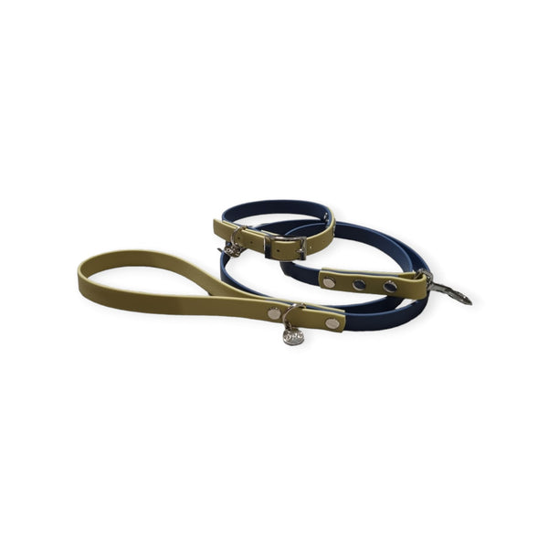 Waterproof Leash - Two Tone | Khaki & Kerosene