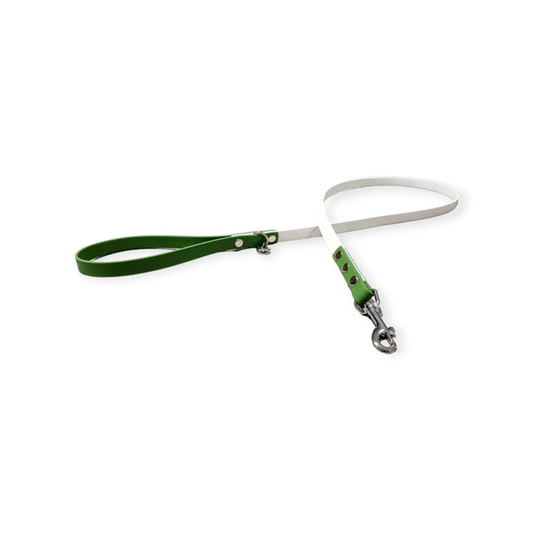 Waterproof Leash - Two Tone | Olive Green & Pure White