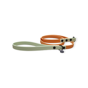 Waterproof Leash - Two Tone | Pastel Green & Tan