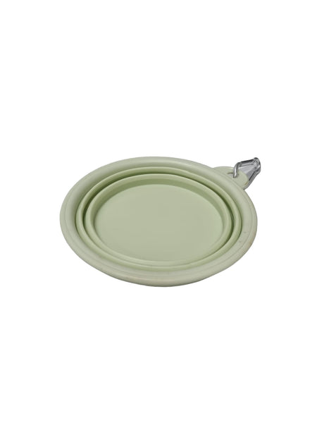 Small (350ml) Foldable Dog Bowl - Light Green