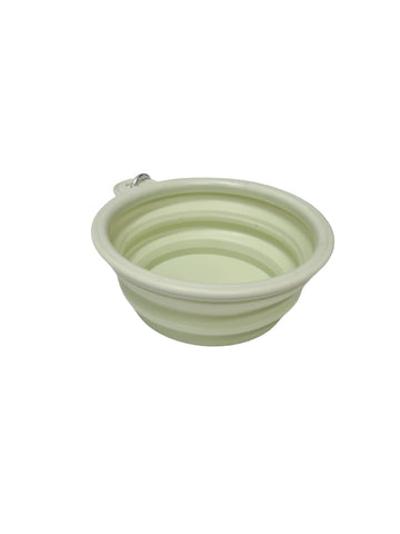 Small (350ml) Foldable Dog Bowl - Light Green