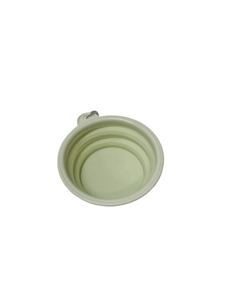 Small (350ml) Foldable Dog Bowl - Light Green