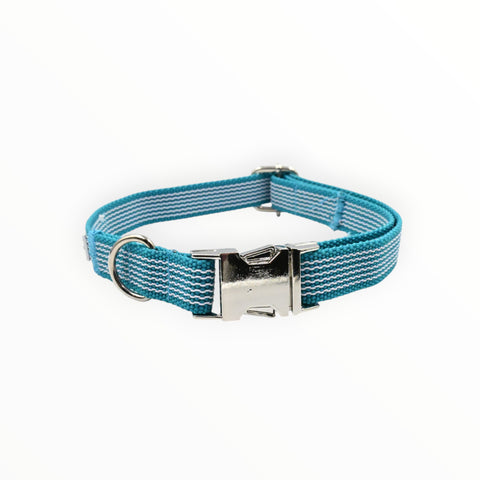 Luxury Webbing Collar | Turquoise