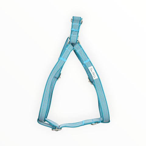 Luxury Webbing Strap Harness | Turquoise