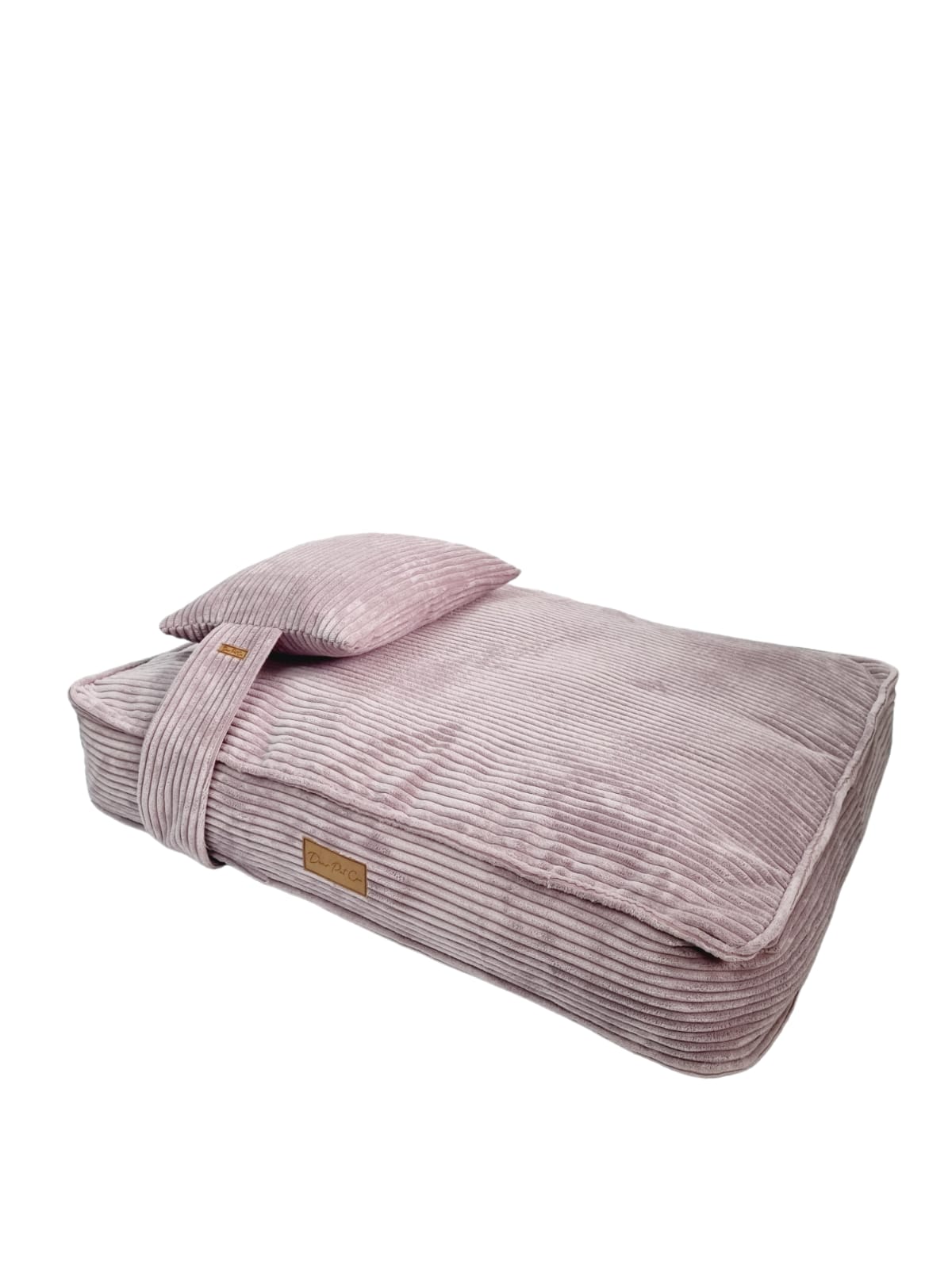 Luxury Lounger Pet Bed | Dirty Plum Pawduroy