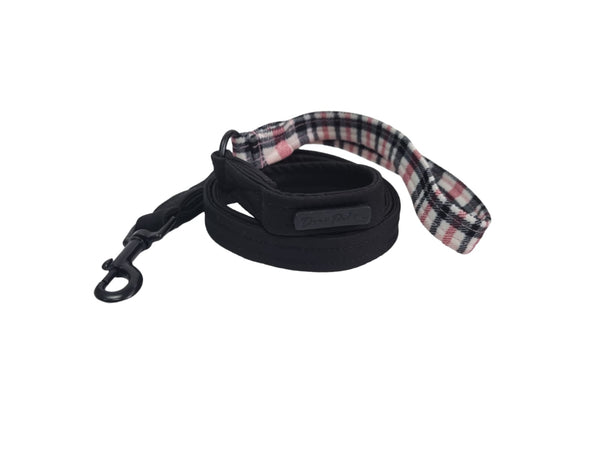 Combo Leash | Plaided Pink x Black