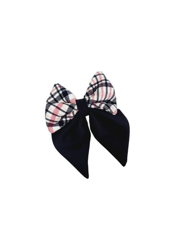 Sailor Bow Tie | Plaided Pink