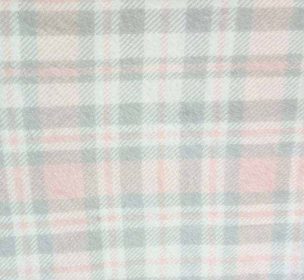 Fleece Pet Blanket | Pink Plaid