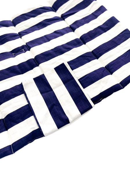 Picnic Mat | Sea Breeze Blue & White Stripe