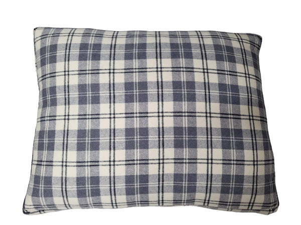 Flannel Lounger Pet Bed | Yorkshire Blue