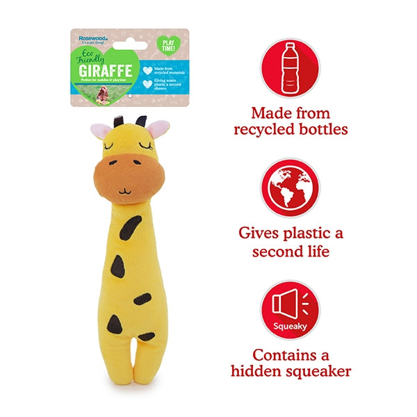 Pet Toy | Rosewood Eco Friendly Giraffe