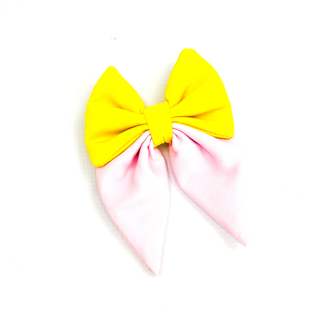 Sailor Bow Tie | Pastel Yellow x Pink