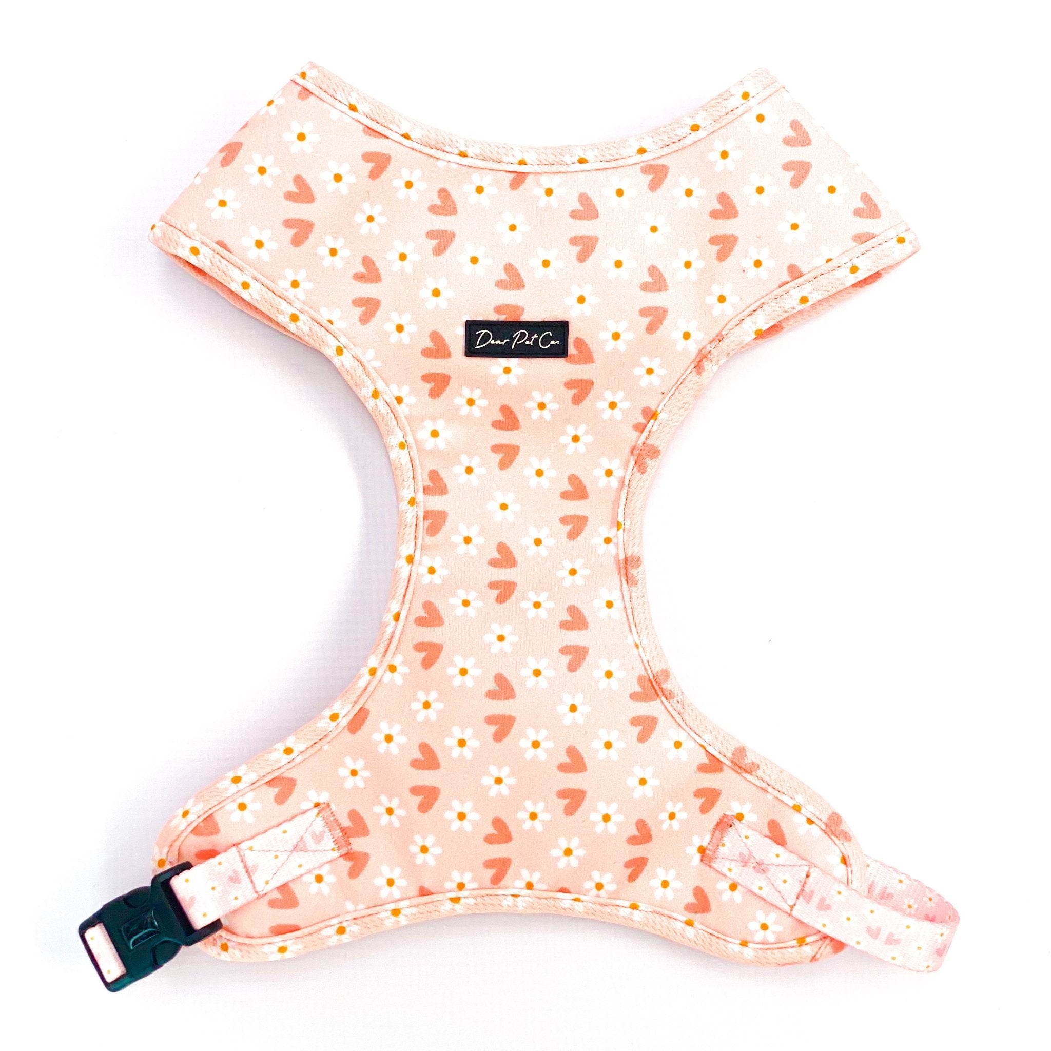 Adjustable Chest Harness | Pink Blossom - Dear Pet Company