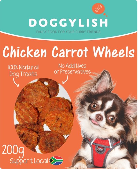 Doggylish Treats | Chicken Carrot Wheels - Dear Pet Company