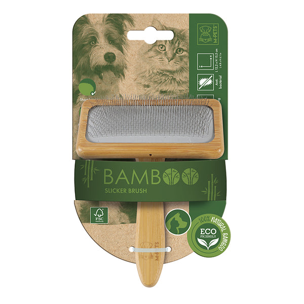 M-Pets Bamboo Slicker Brush