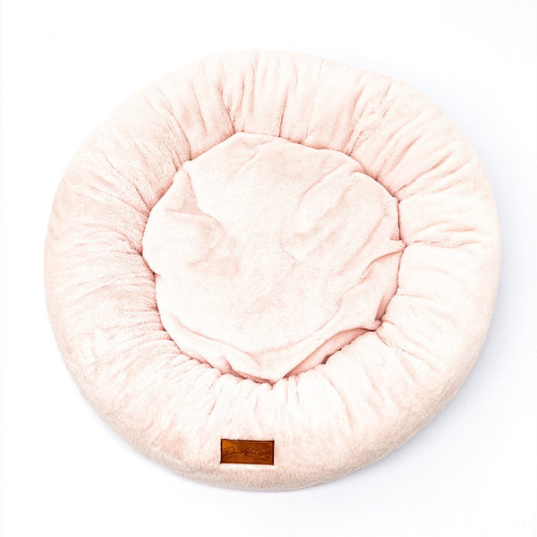 Plush Pet Bed | Baby Pink - Dear Pet Company
