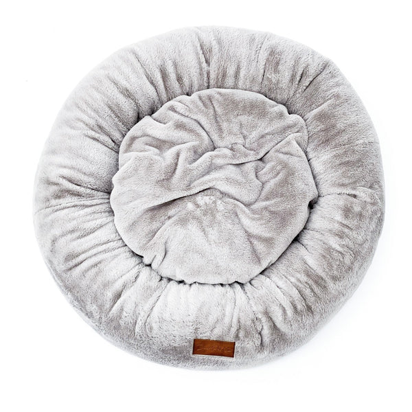 Plush Pet Bed | Misty (Lighter Grey) - Dear Pet Company