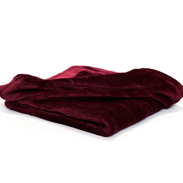 Plush Pet Blanket | Marvellously Maroon - Dear Pet Company