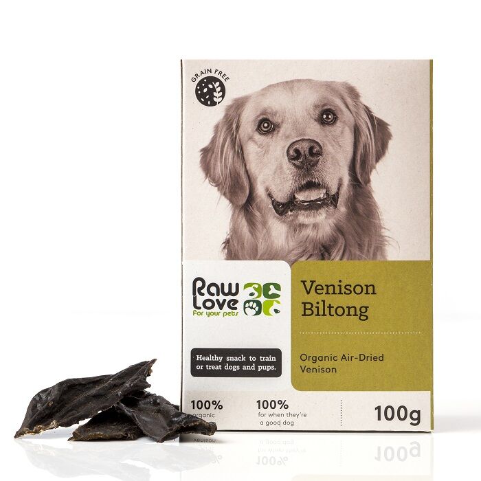 Raw Love Organic Venison Biltong (100g) - Dear Pet Company