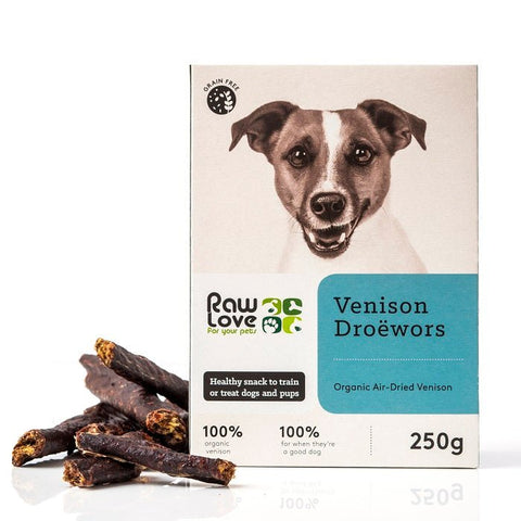 Raw Love Organic Venison Droewors (250g) - Dear Pet Company