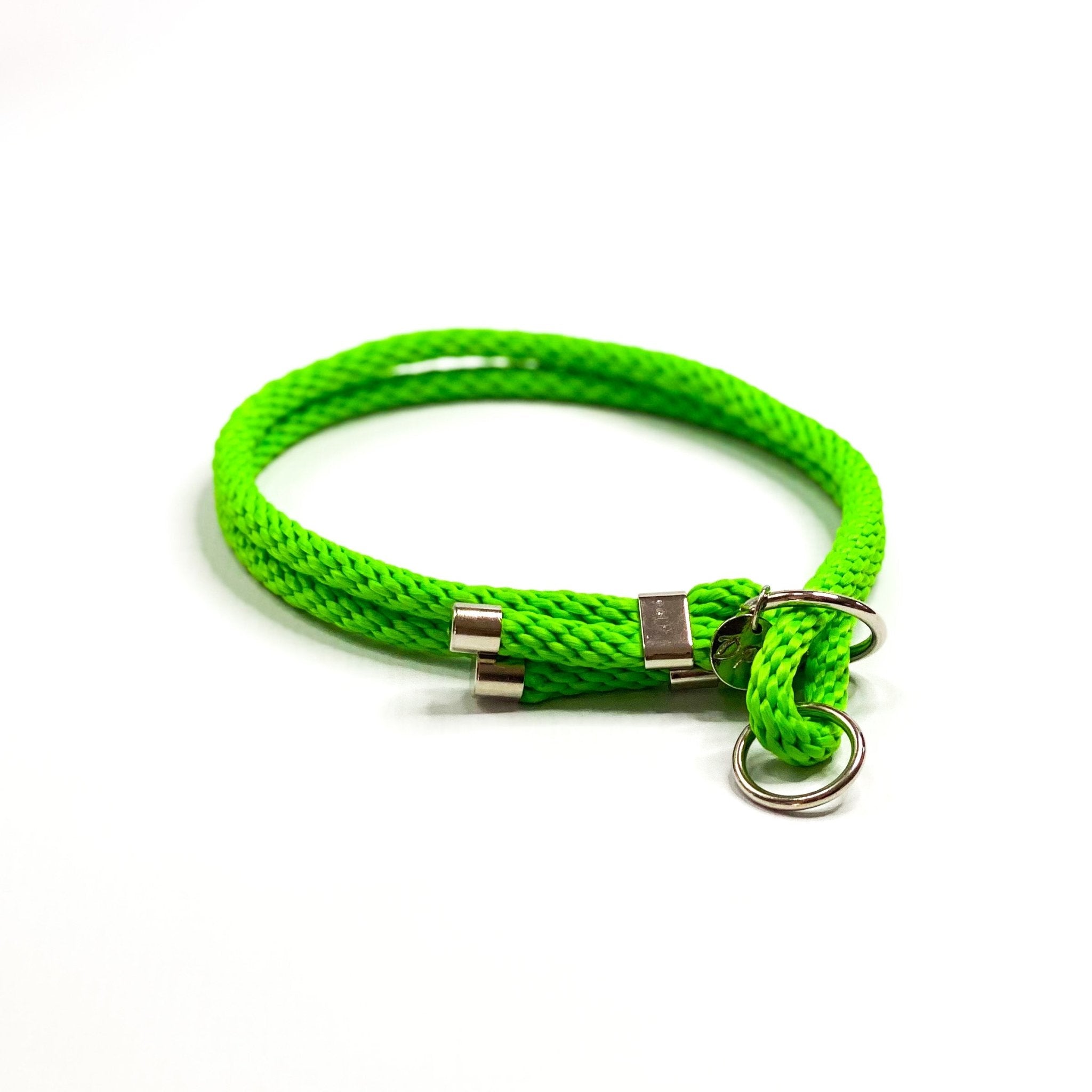 Rope Dog Collar | Neon Green - Dear Pet Company