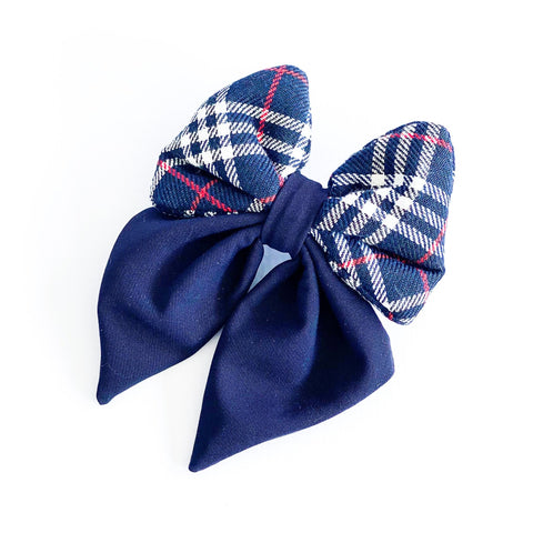 Sailor Bow Tie | Tartan Around x Hey Captain - Dear Pet Company