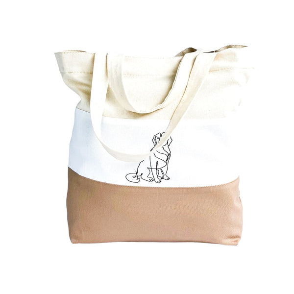 Tote Bag | Brown & Cream - Dear Pet Company