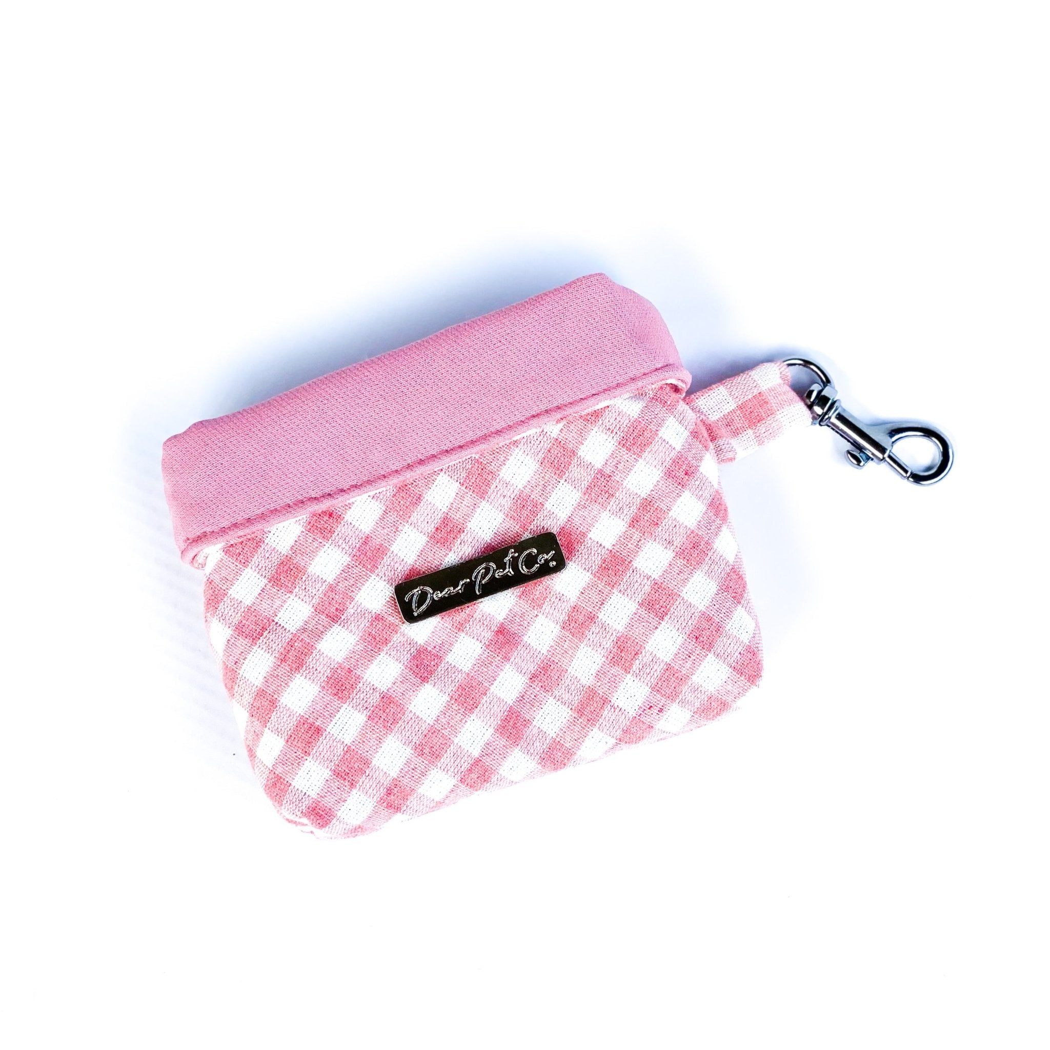 Treat Bag | Pink Check x Rose Pink - Dear Pet Company