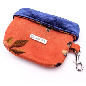 Treat Bags | Orange Floral x Blue Velvet - Dear Pet Company